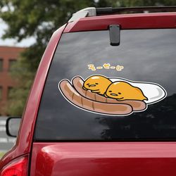 hello kitty decal for car, hello kitty sticker, anime decal, anime sticker, gudetama decal, anime car decal