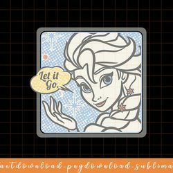 disney frozen elsa let it go comic panel png, sublimate, digital download