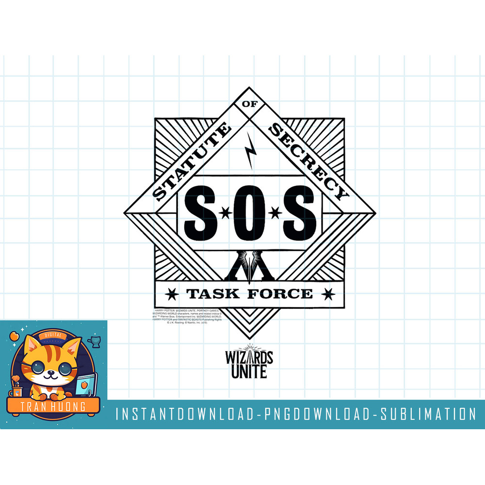 Harry Potter Wizards Unite Sos Task Force png, sublimate, digital download.jpg