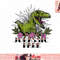 Jurassic Park Raptor Roar Floral Tattoo Style png, instant download.jpg