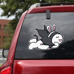 hello kitty decal for car, hello kitty sticker, anime car decal, anime decal, kuromi decal, anime sticker