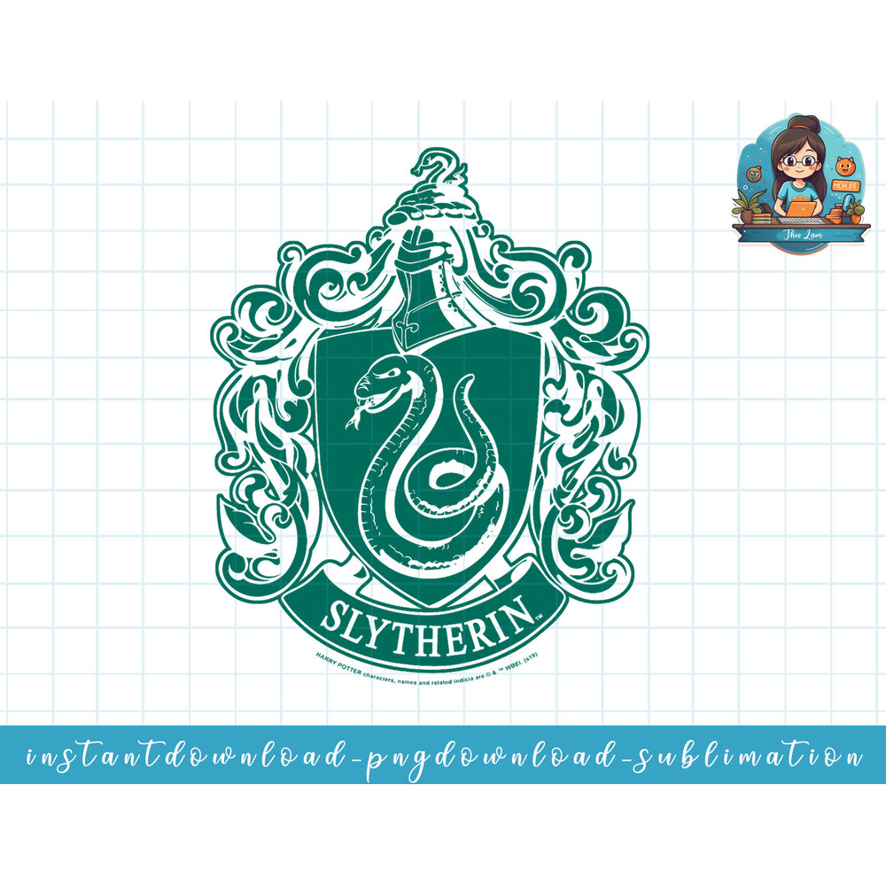 Harry Potter Slytherin Simple House Crest png, sublimate, digital download.jpg