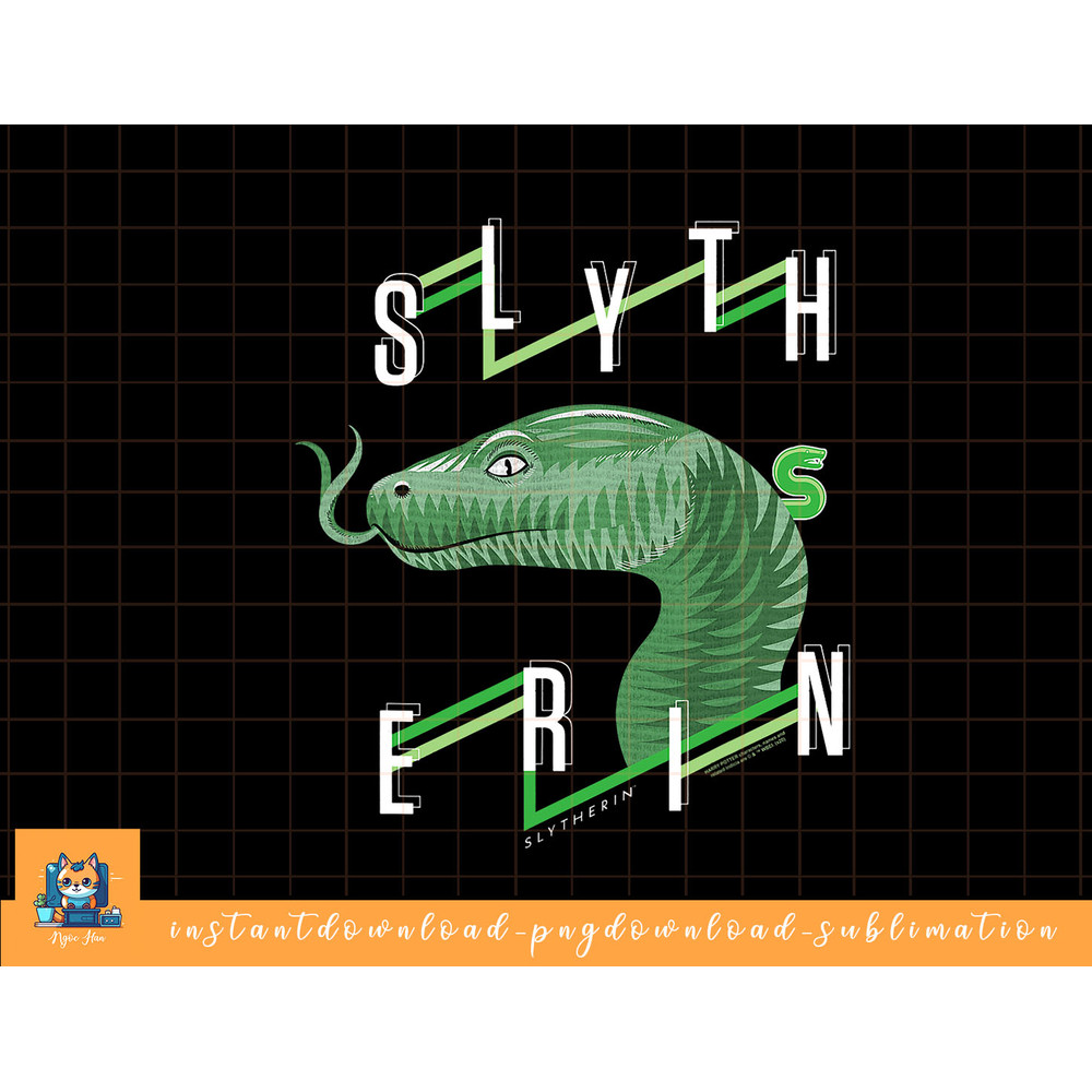 Harry Potter Slytherin Textured Snake Headshot png, sublimate, digital download.jpg