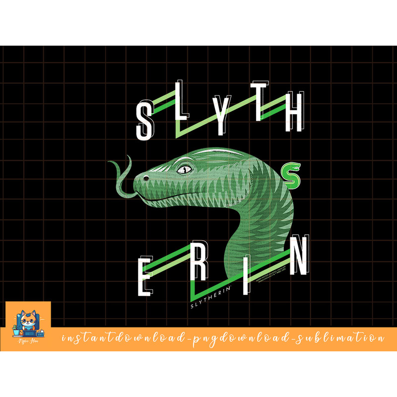 Harry Potter Slytherin Textured Snake Headshot png, sublimate, digital download.jpg