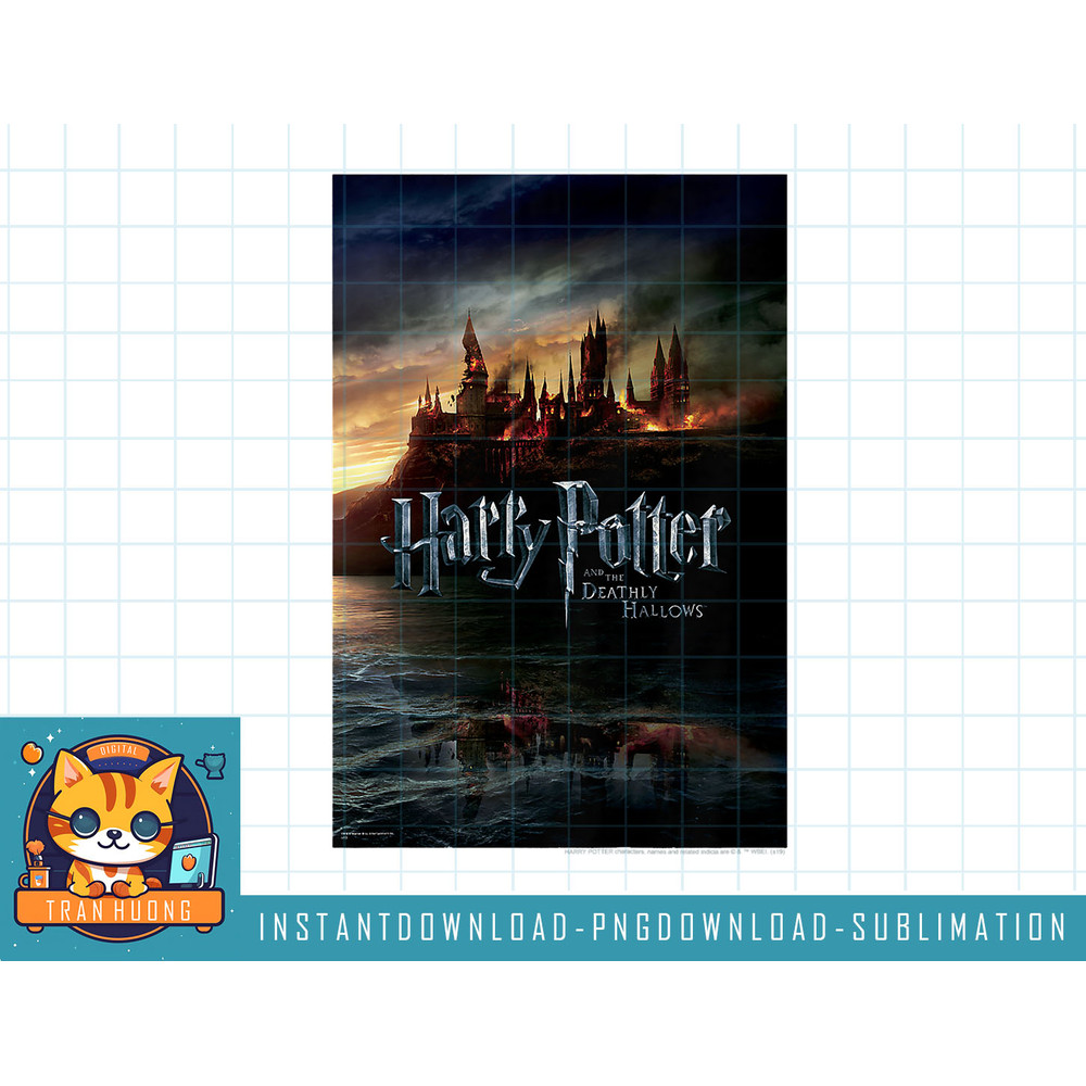 Kids Harry Potter And The Deathly Hallows Hogwarts Poster png, sublimate, digital download.jpg