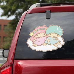 anime decal, hello kitty decal for car, anime car decal, anime sticker, little twin stars decal, hello kitty sticker