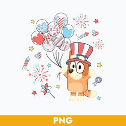 Bluey Bingo Happy 4th Of July Png, 4th Of July Png, Bluey 4th Of July Png, Bluey Png, Patriotic Png Digital File