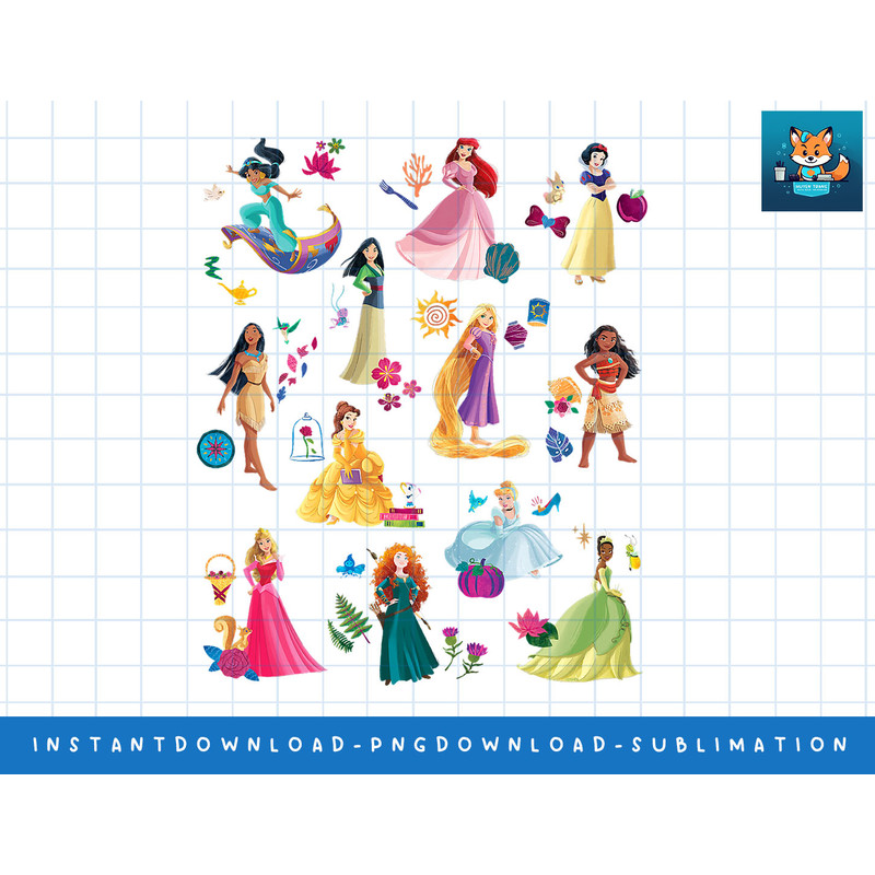 Disney Princess Magical Print png, sublimate, digital print.jpg