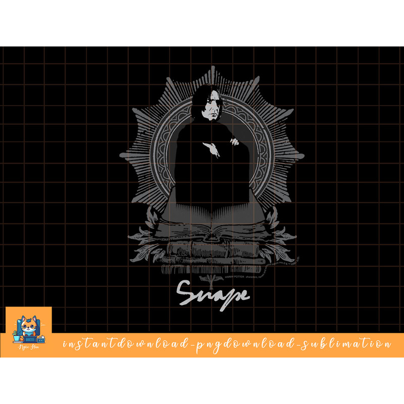 Harry Potter Snape Books Portrait png, sublimate, digital download.jpg