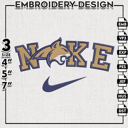 Nike Montana State Bobcats Embroidery Designs, NCAA Embroidery Files, Montana State Bobcats Machine Embroidery Files