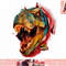 Jurassic Park T-Rex Break Through Roar png, instant download.jpg