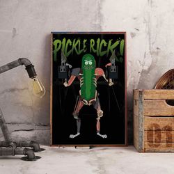 rick and morty wall art, rick and morty poster, movie poster, movie decoration, movie wall art, sitcom poster