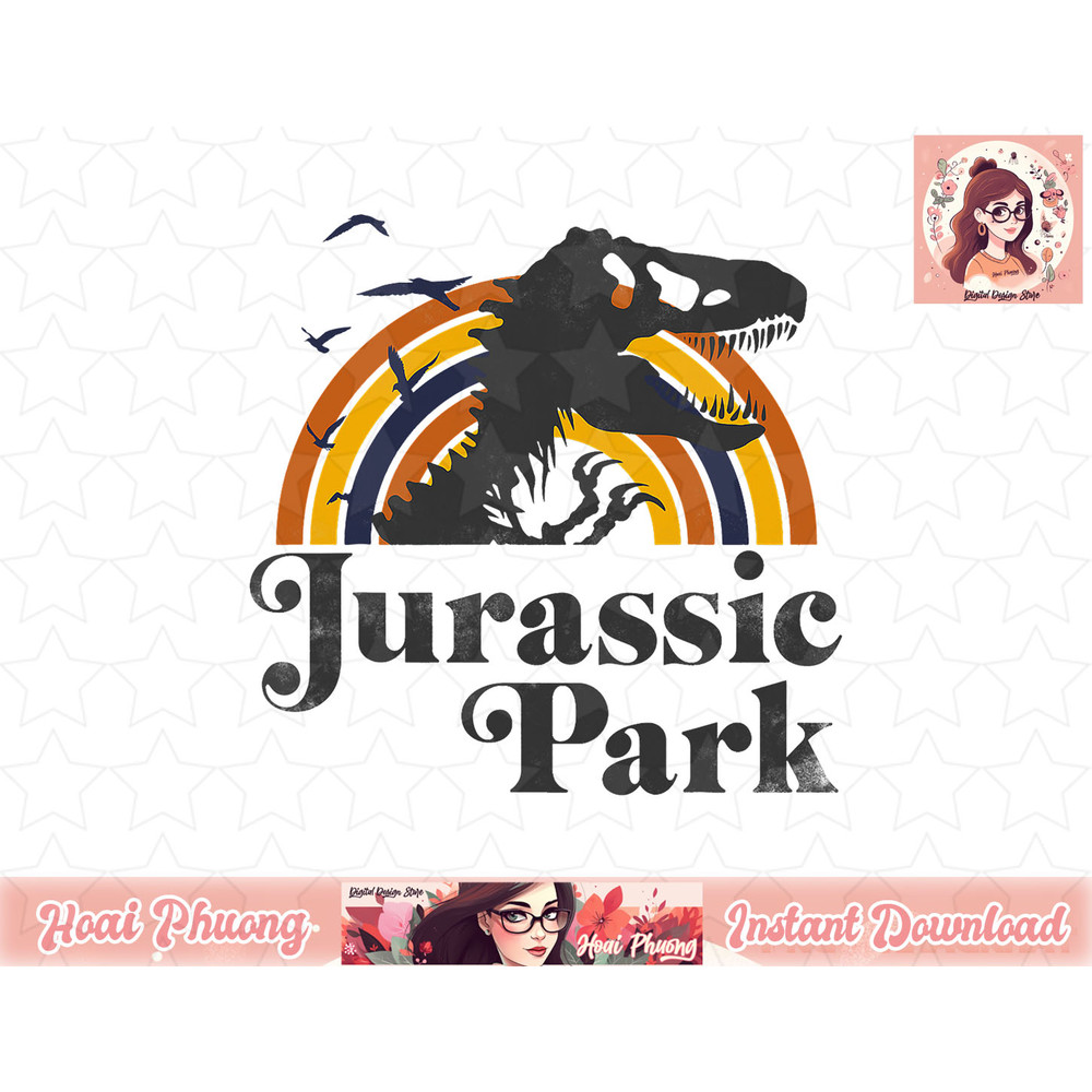Jurassic Park T-Rex Sunset png, instant download.jpg
