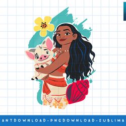 disney princess moana and pua png, sublimate, digital print