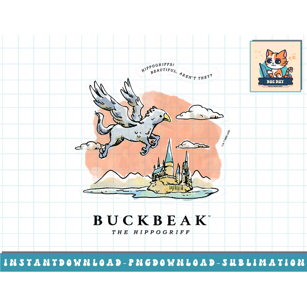 Harry Potter Deathly Hallows 2 Buckbeak The Hippogriff png, sublimate, digital download.jpg