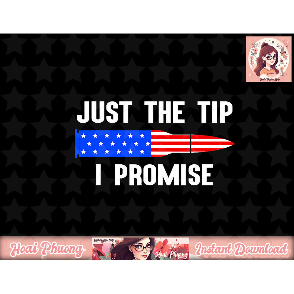 Just The Tip I Promise American Flag Gun Owner Gift png, instant download.jpg