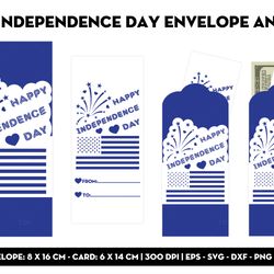 Happy Independence Day envelope and card