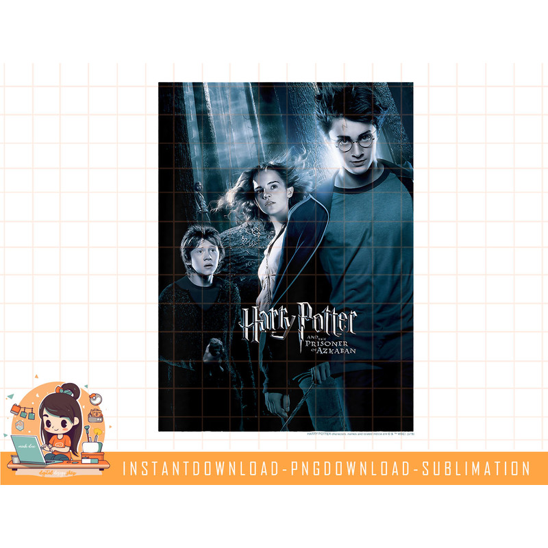 Kids Harry Potter And The Prisoner Of Azkaban Group Shot Poster png, sublimate, digital download.jpg