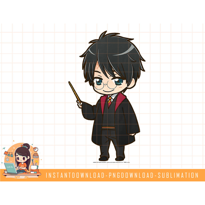 Kids Harry Potter Anime Style Portrait png, sublimate, digital download.jpg