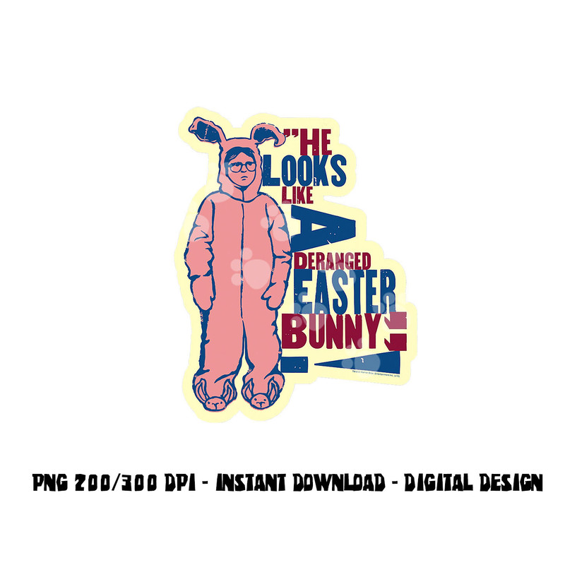 A Christmas Story Deranged Easter Bunny png, sublimation .jpg