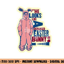 a christmas story deranged easter bunny png, sublimation