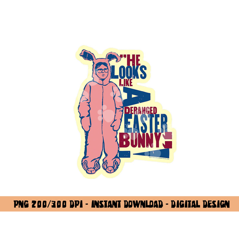 A Christmas Story Deranged Easter Bunny png, sublimation .jpg