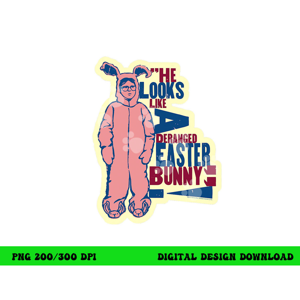 A Christmas Story Deranged Easter Bunny  png, sublimation .jpg
