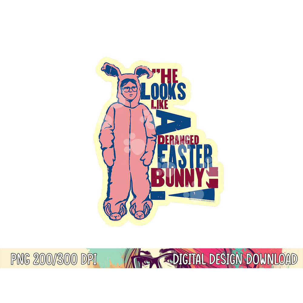 A Christmas Story Deranged Easter Bunny png, sublimation .jpg