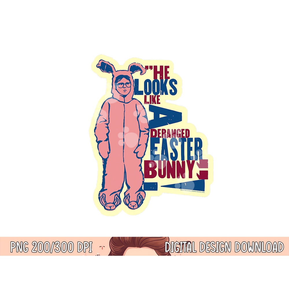 A Christmas Story Deranged Easter Bunny png, sublimation .jpg