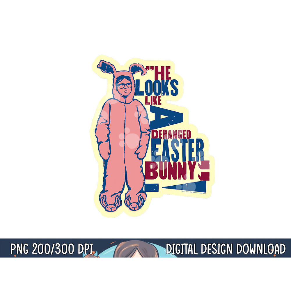A Christmas Story Deranged Easter Bunny png, sublimation .jpg