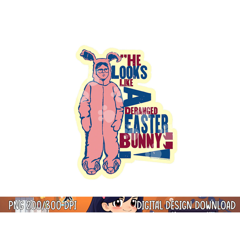 A Christmas Story Deranged Easter Bunny png, sublimation .jpg