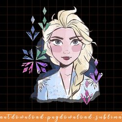 disney frozen elsa watercolor portrait png, sublimate, digital download