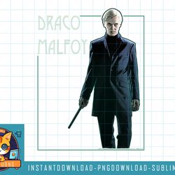kids harry potter deathly hallows 2 draco malfoy portrait youth png, sublimate, digital download