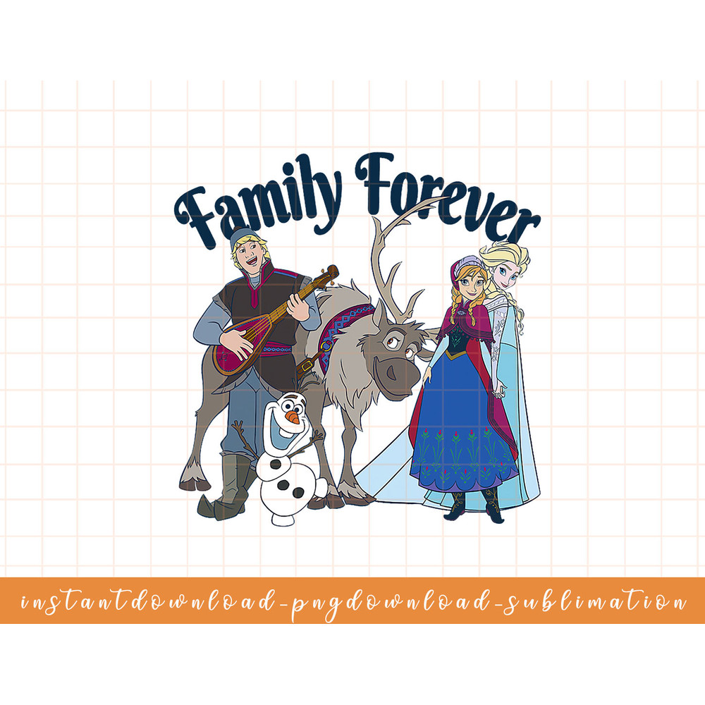 Disney Frozen Family Forever Group Shot png, sublimate, digital download.jpg