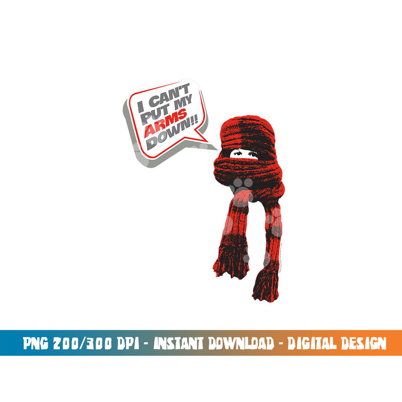 A Christmas Story I Can t Put My Arms Down  png, sublimation .jpg