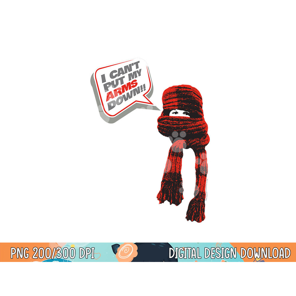 A Christmas Story I Can t Put My Arms Down  png, sublimation .jpg