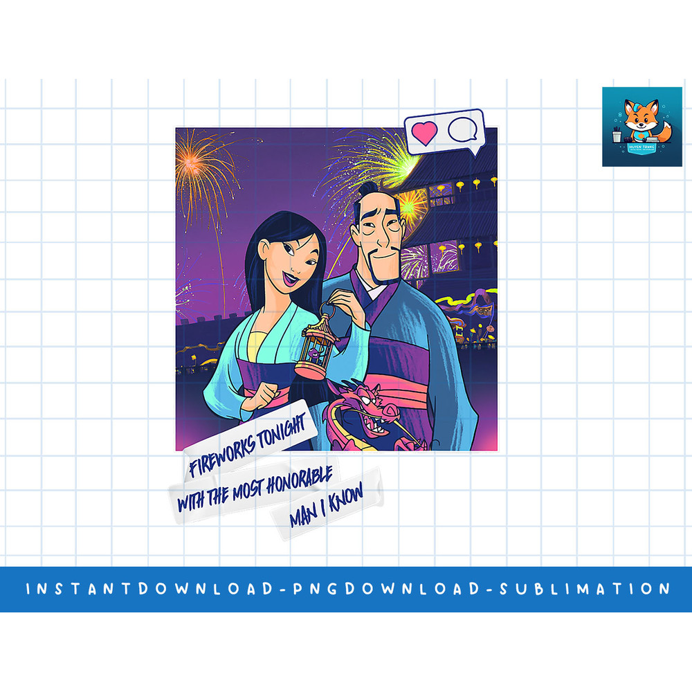 Disney Princess Mulan Fireworks Group Poster png, sublimate, digital print.jpg
