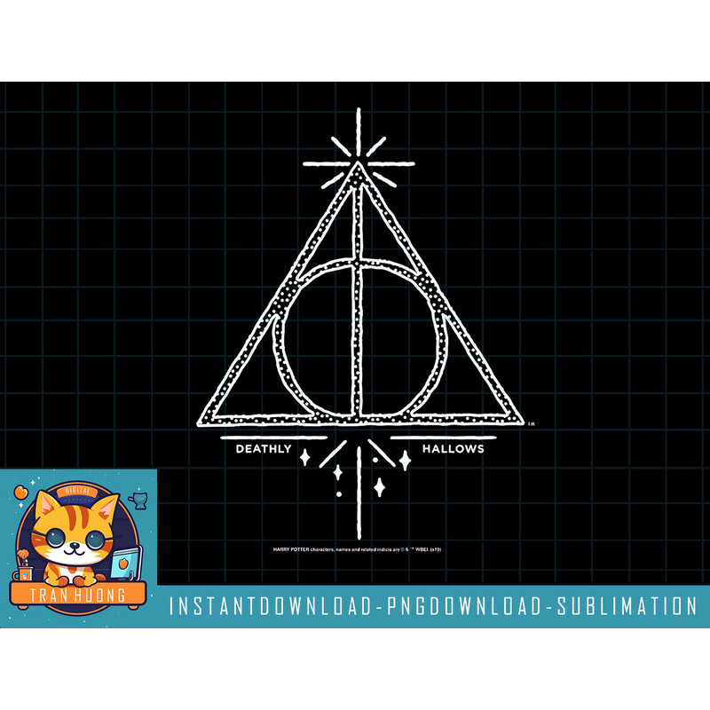 Kids Harry Potter Deathly Hallows Celestial Symbol Youth png, sublimate, digital download.jpg