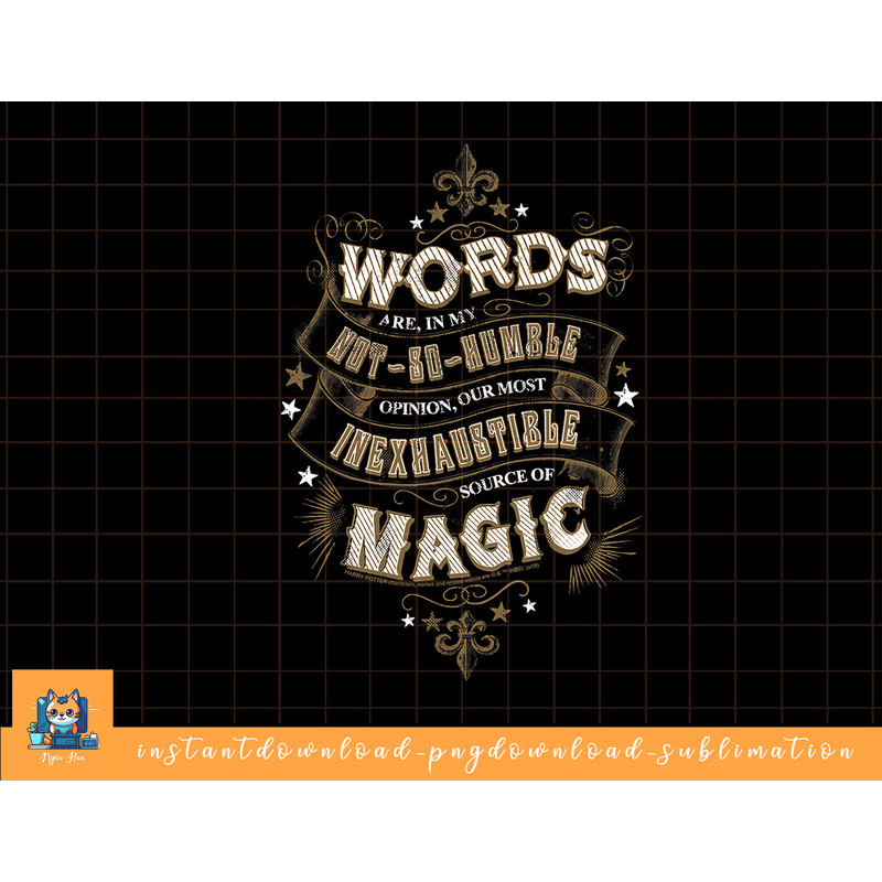 Harry Potter Words Are An Inexhaustible Source Of Magic png, sublimate, digital download.jpg