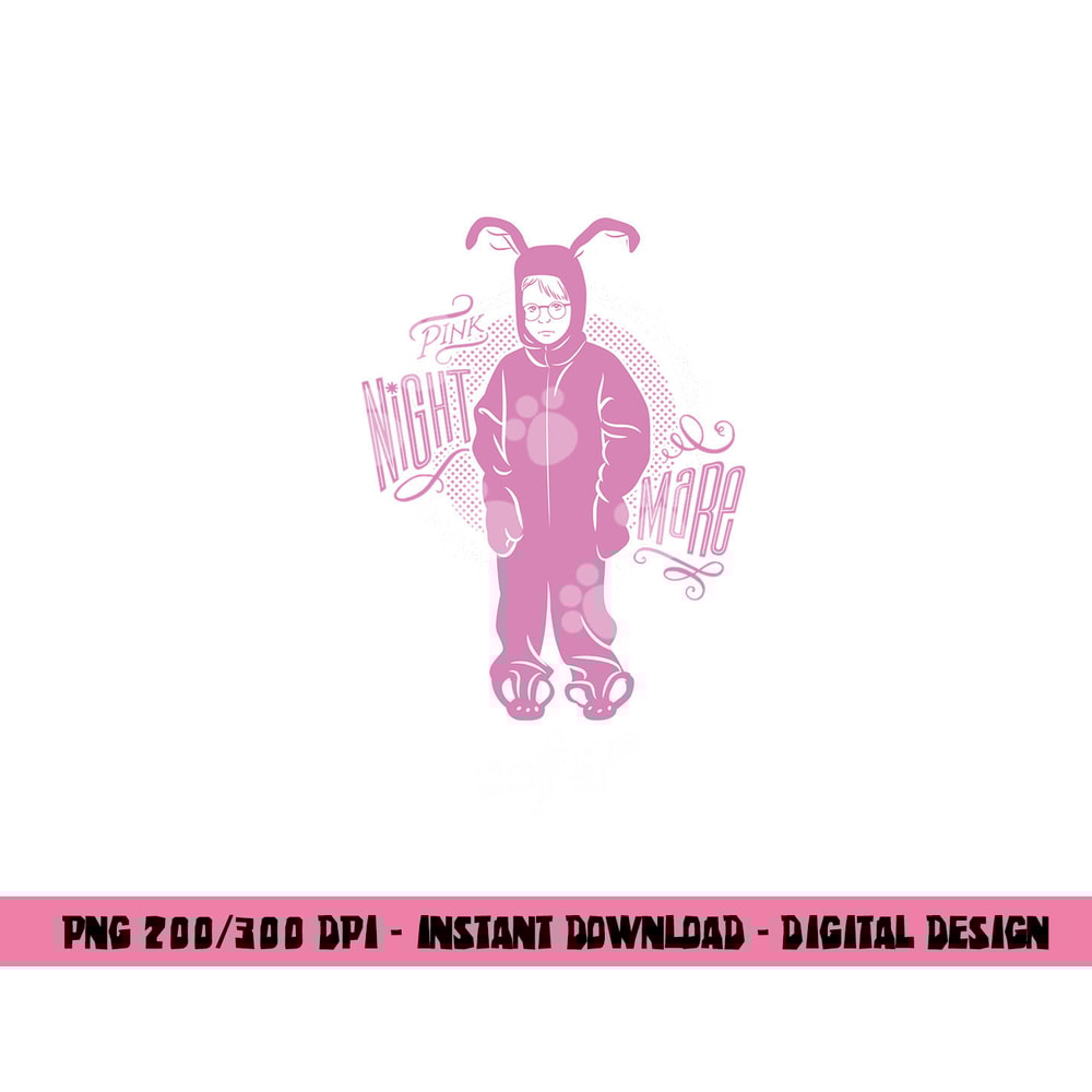 A Christmas Story Pink Nightmare Longsleeve T Shirt Long Sleeve png, sublimation .jpg