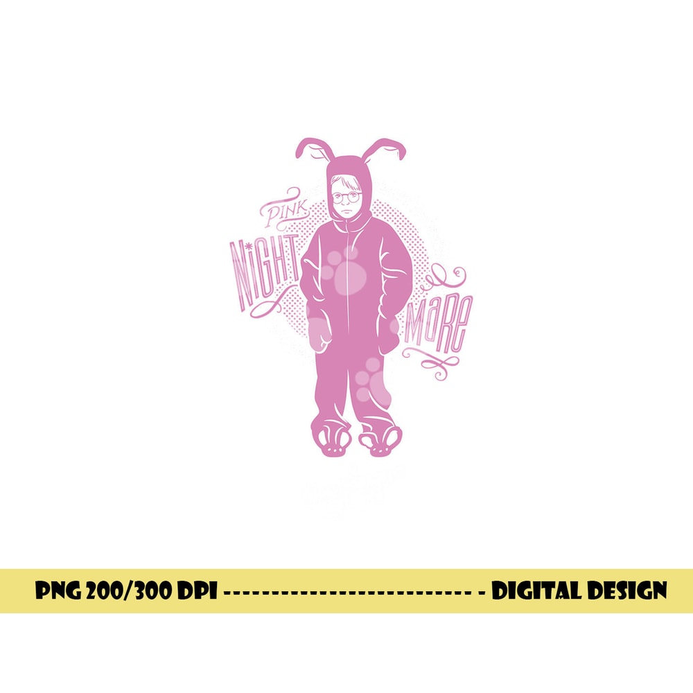 A Christmas Story Pink Nightmare Longsleeve T Shirt Long Sleeve png, sublimation .jpg