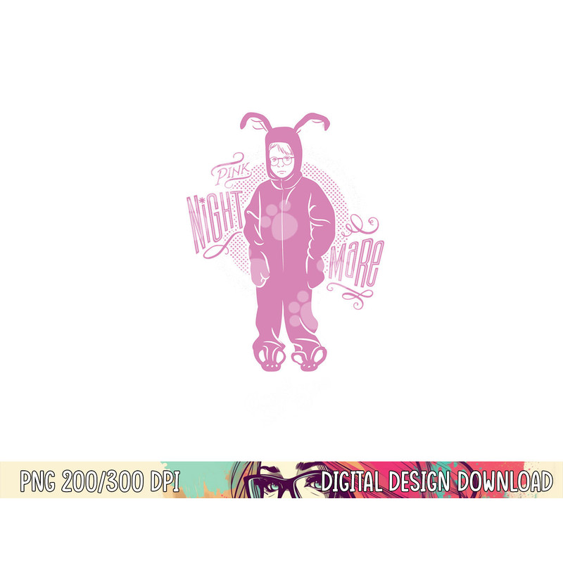 A Christmas Story Pink Nightmare Longsleeve T Shirt Long Sleeve png, sublimation .jpg