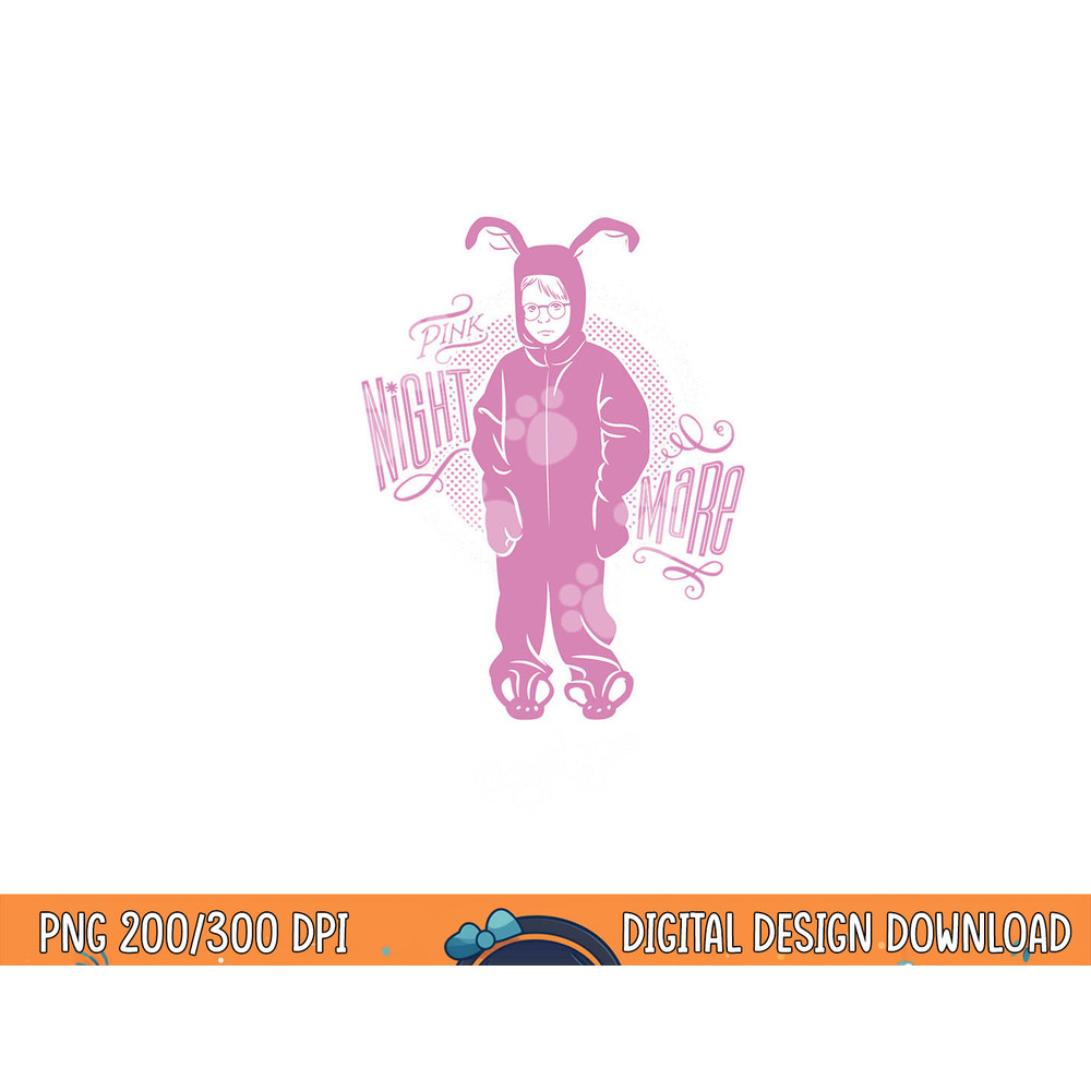 A Christmas Story Pink Nightmare Longsleeve T Shirt Long Sleeve  png, sublimation .jpg