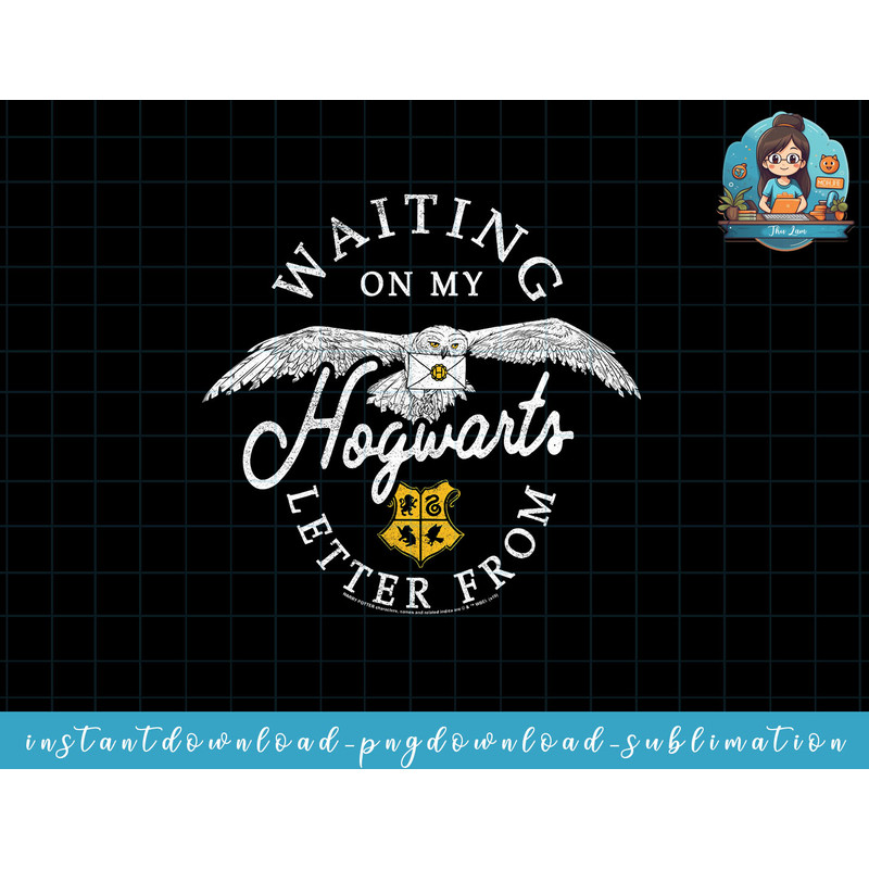 Harry Potter Waiting On Hogwarts Letter png, sublimate, digital download.jpg