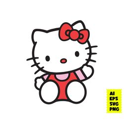 kitty svg, kawaii svg, kawaii kitty svg, hello kitty svg, cute cat svg, cat svg, cartoon svg