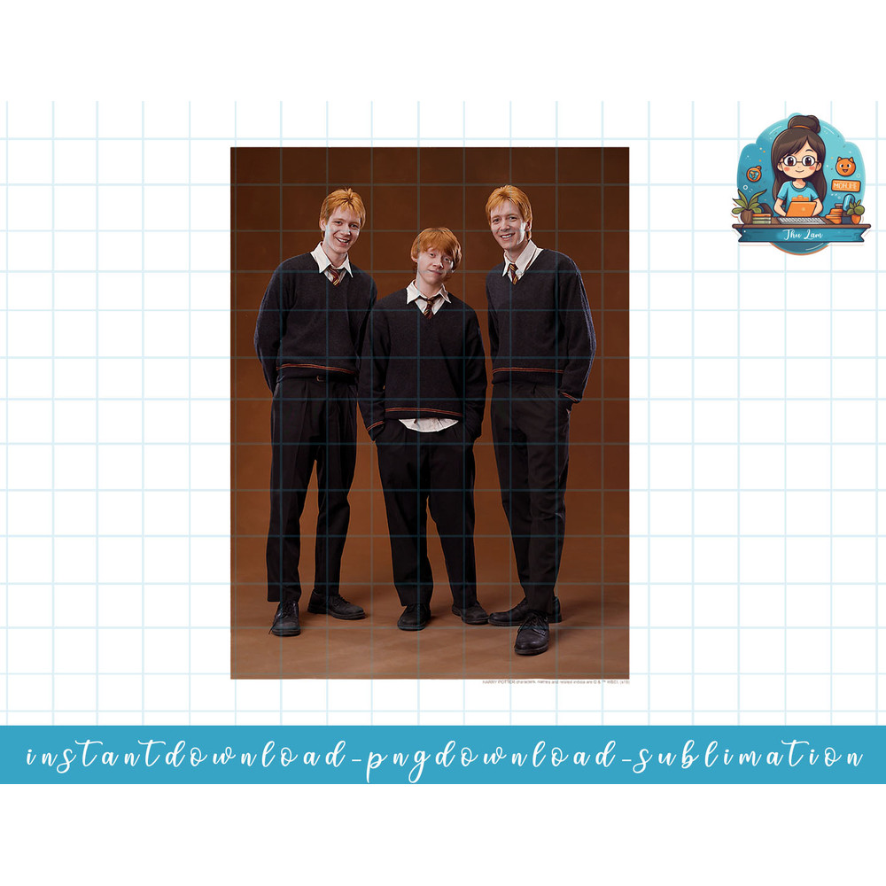 Harry Potter Weasley Brothers Photo png, sublimate, digital download.jpg