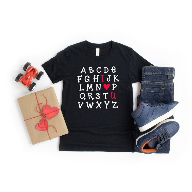 Teacher Valentine Shirt I Love U Shirt Love Shirt I love you Shirt alphabet i love you shirt I heart U Shirt Valentines Day Shirt - 2.jpg