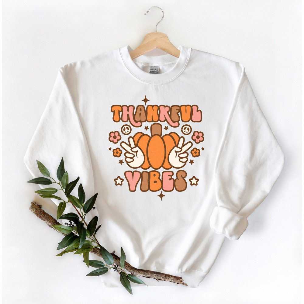 Thankful Vibes Shirt,Retro Thanksgiving Shirt,Fall Shirt,Thanksgiving Heart Shirt,Thanksgiving Matching Shirt,Hippie Thanksgiving Shirt - 2.jpg