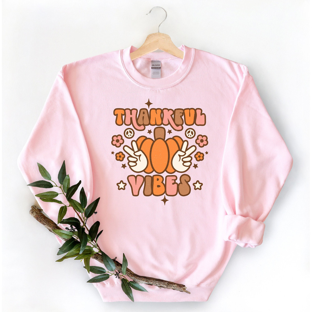 Thankful Vibes Shirt,Retro Thanksgiving Shirt,Fall Shirt,Thanksgiving Heart Shirt,Thanksgiving Matching Shirt,Hippie Thanksgiving Shirt - 4.jpg