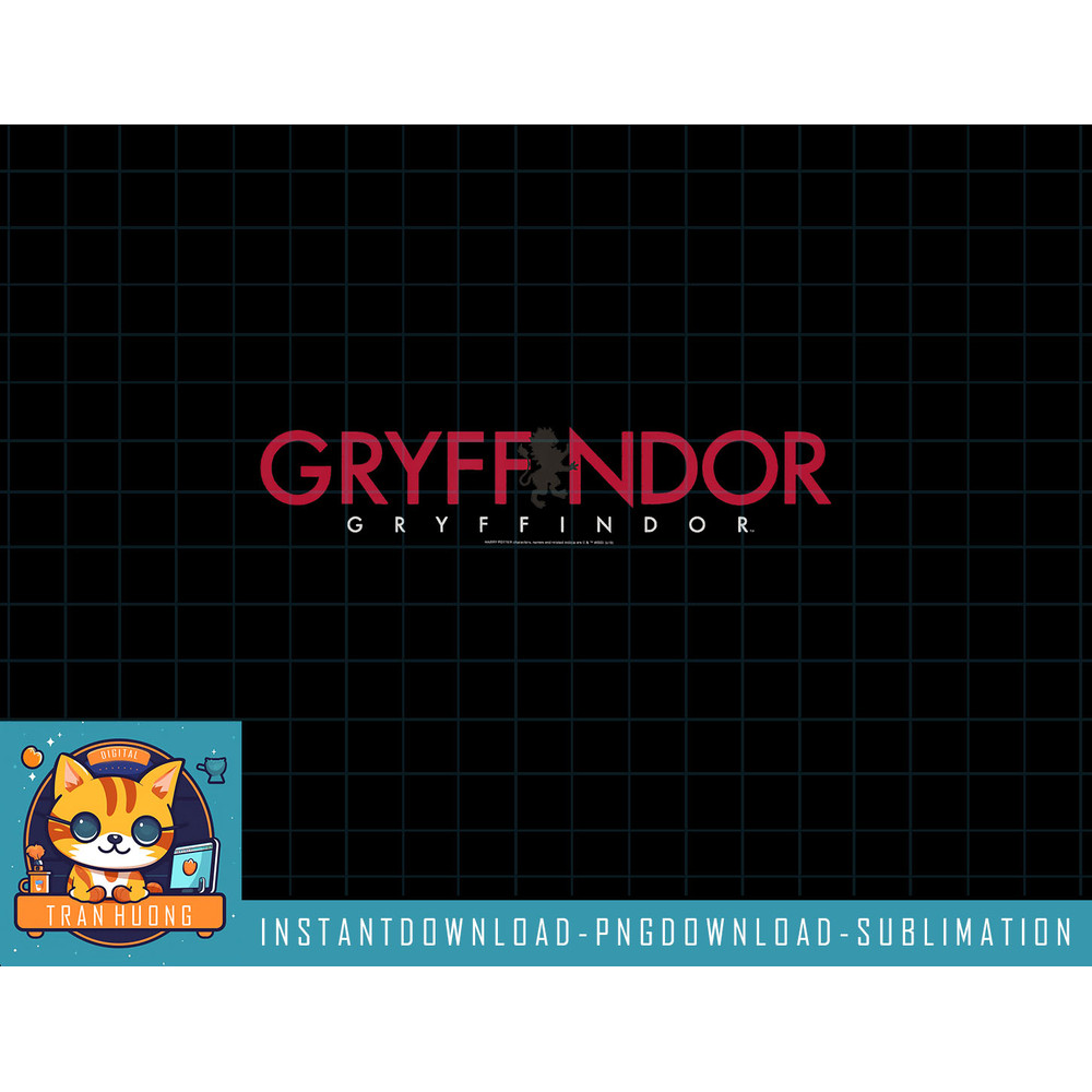 Kids Harry Potter Gryffindor House Simple Text png, sublimate, digital download.jpg